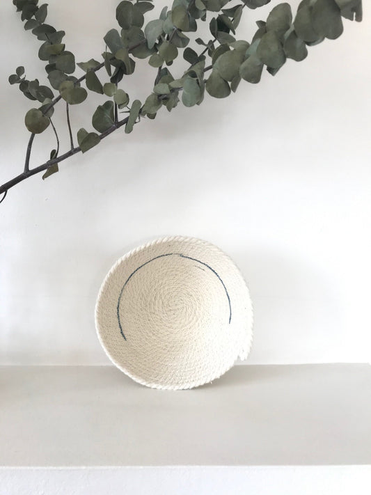Small Cotton Rope Bowl in Stripe (Exclusive)