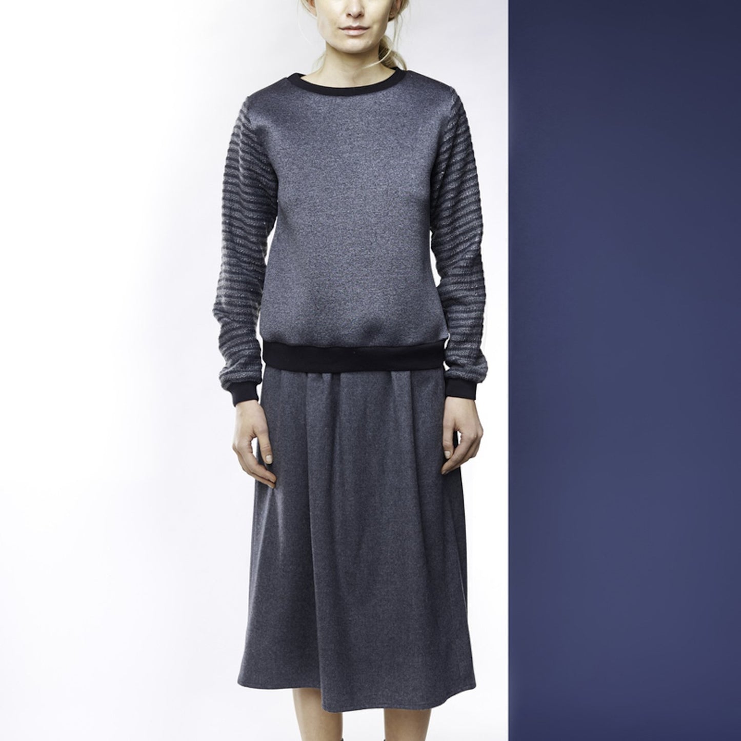 Wool Midi Skirt
