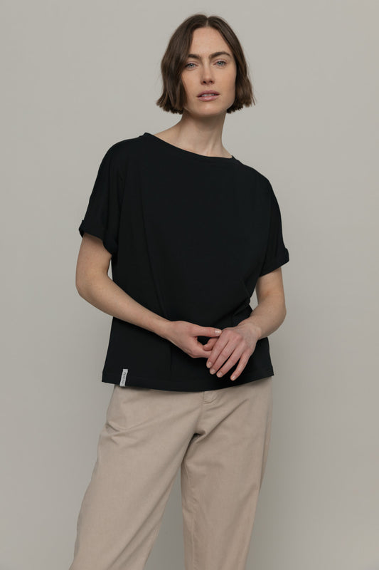 Cris Organic Cotton T-Shirt in Black
