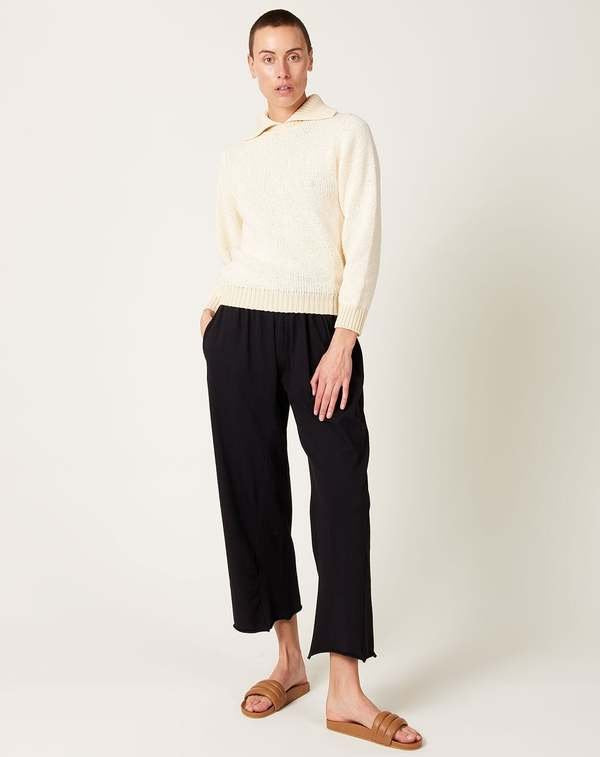 Easy Pants in Black Organic Cotton