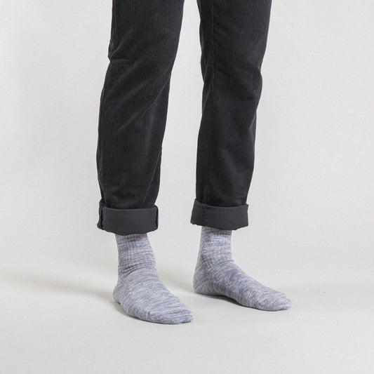 Twister Socks in Light Grey Organic Cotton