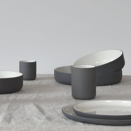 Ceramic Bowl in Dark Grey