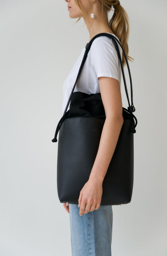 Leather Muse Bucket Bag