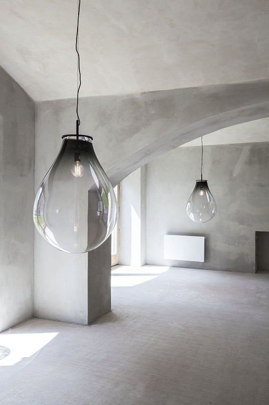 Crystal Tim Pendant in Smoke Black, Medium