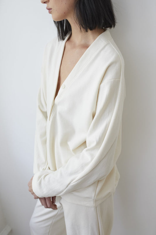 Popover Sweatshirt in Natural Organic Cotton