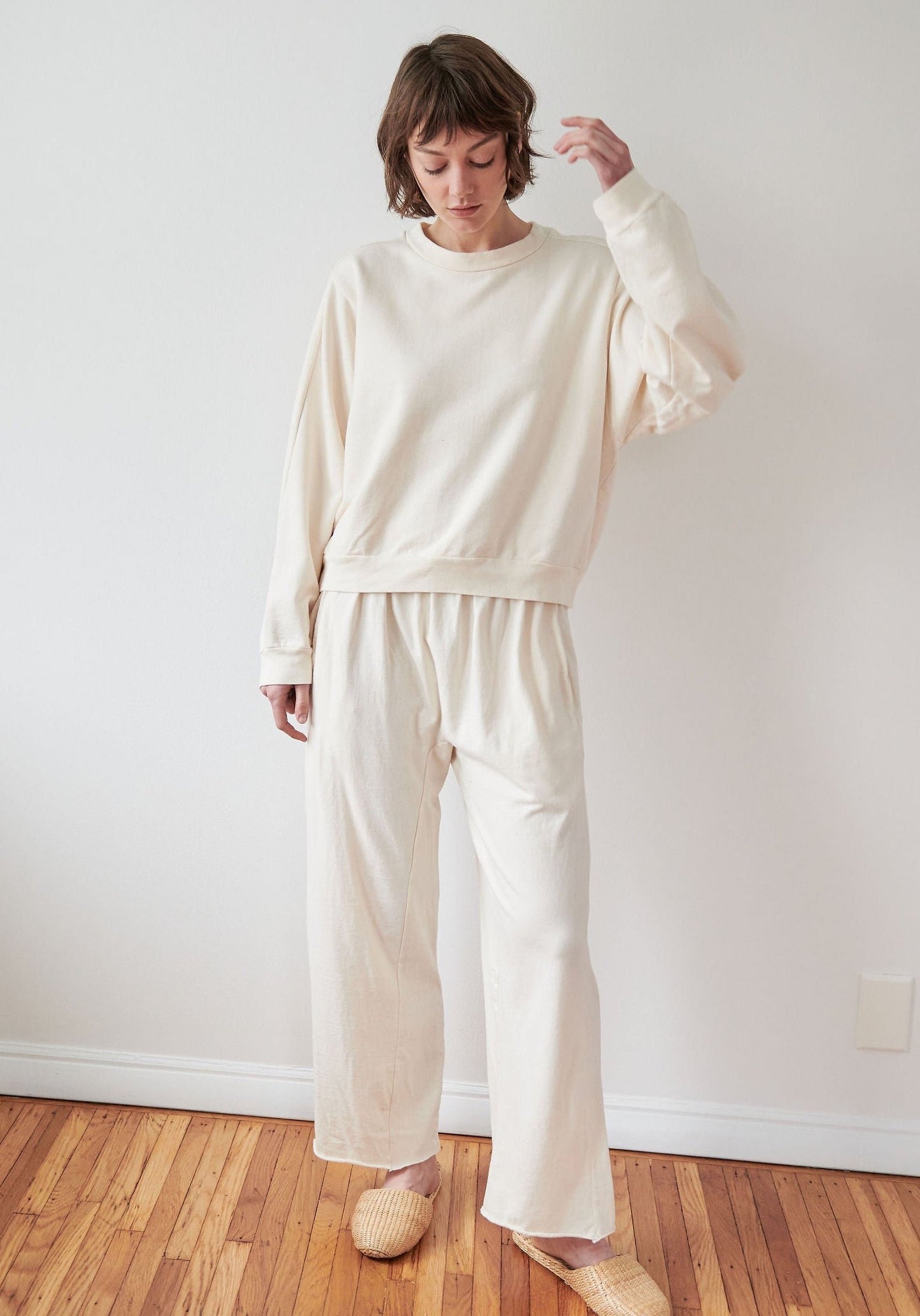 Easy Sweatshirt in Natural Organic Cotton