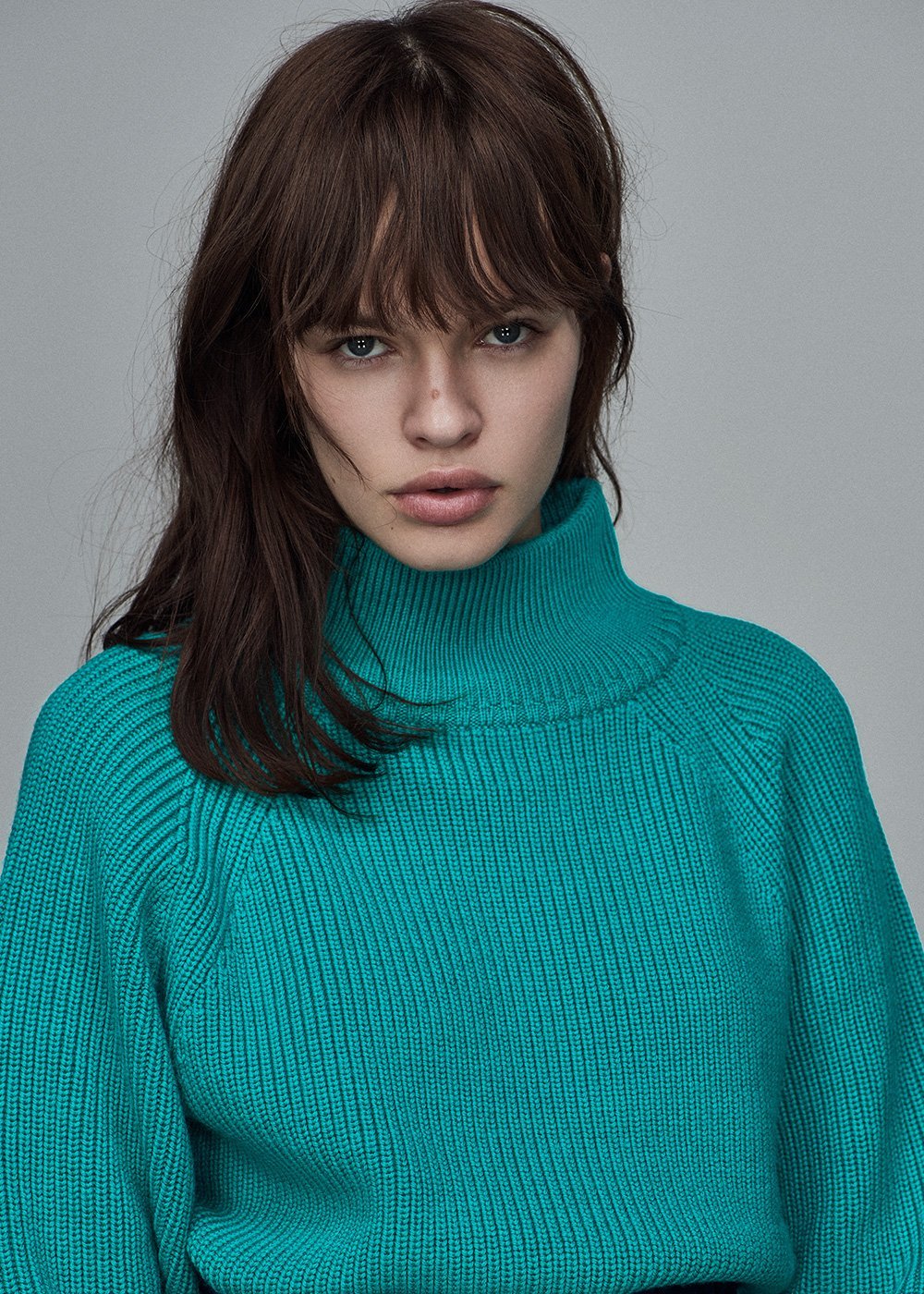 Chunky High Neck Knit