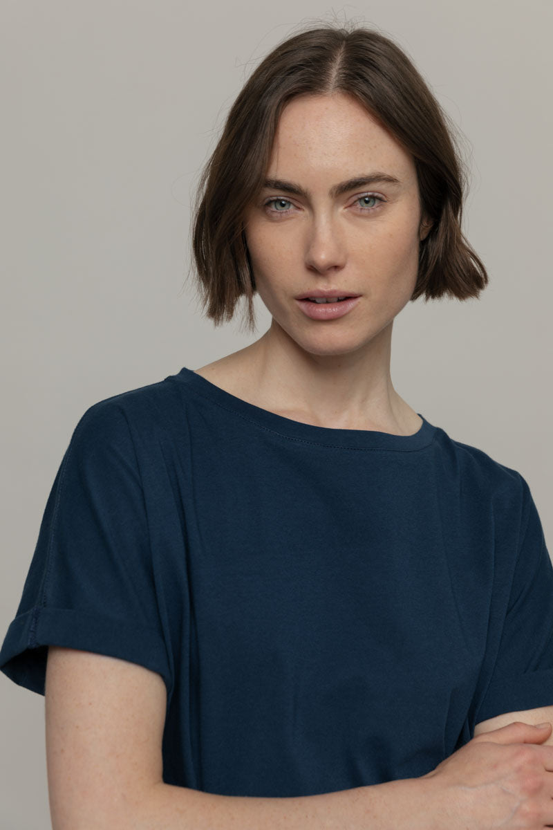 Cris Organic Cotton T-Shirt in Blue