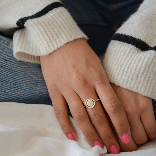 Turn Around Spinning Silver Ring