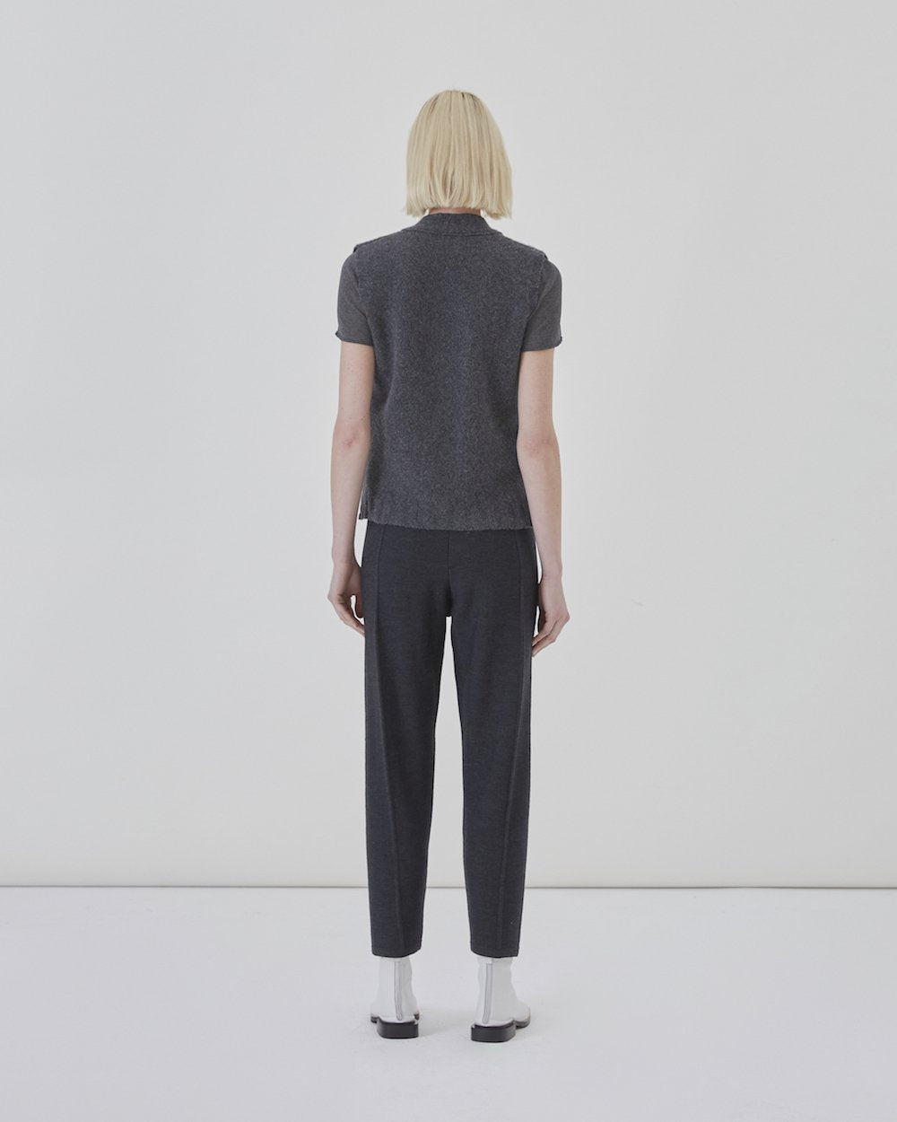 Palla Knitted Trousers in Charcoal