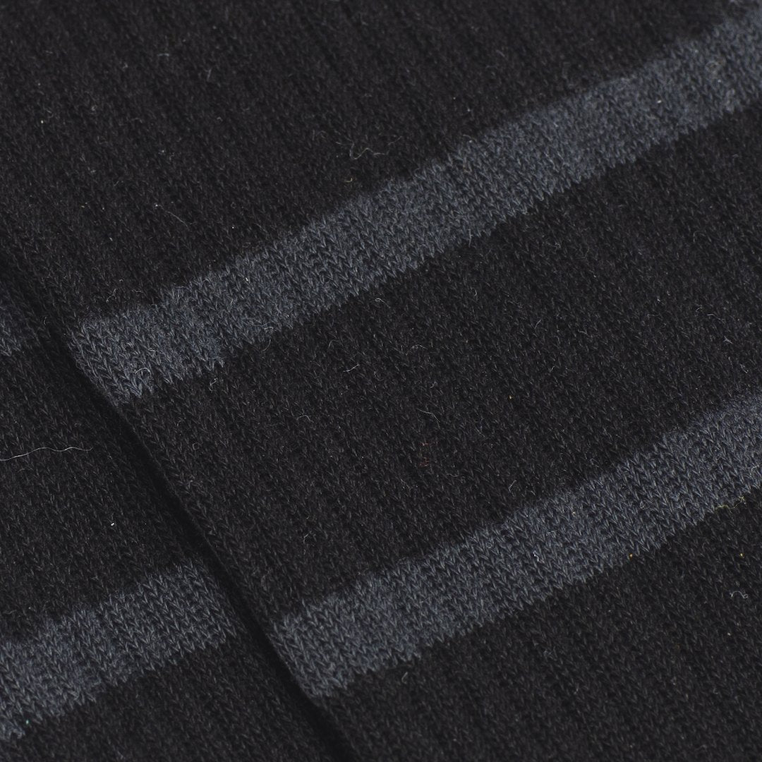 Loop Socks in Black Organic Cotton