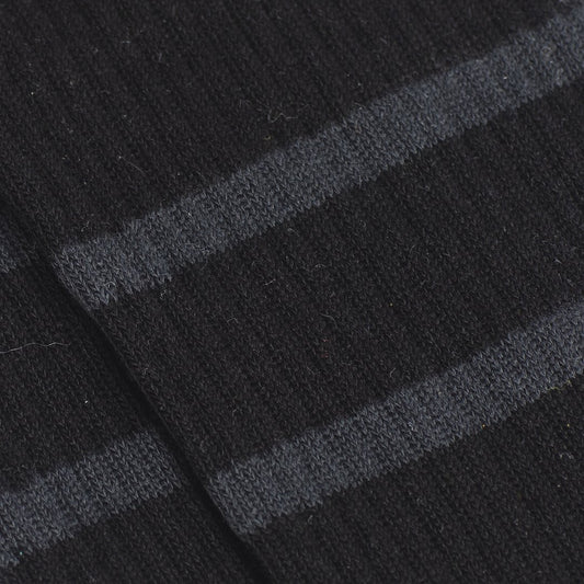 Loop Socks in Black Organic Cotton