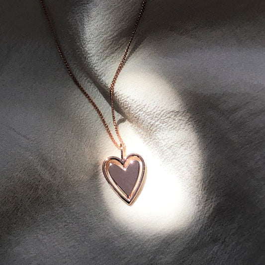 Spinning Around Heart Necklace