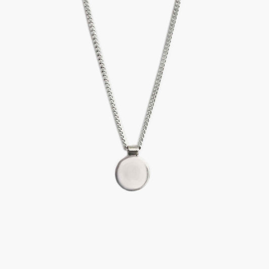 AMA Disc Silver Necklace
