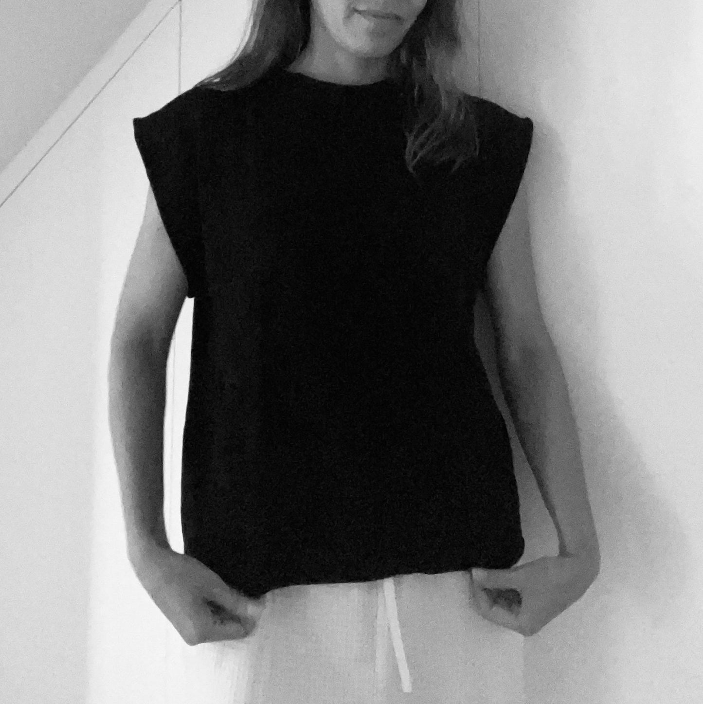 Tori Knitted Vest in Black