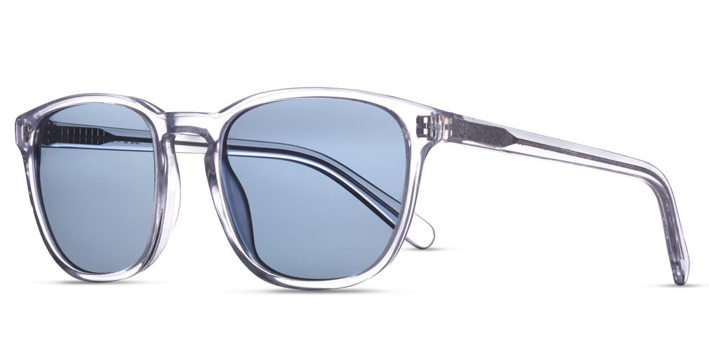 Bowery Crystal Sunglasses with Blue Lenses
