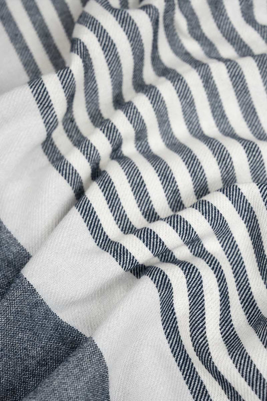 Levante Striped Recycled Cotton Throw