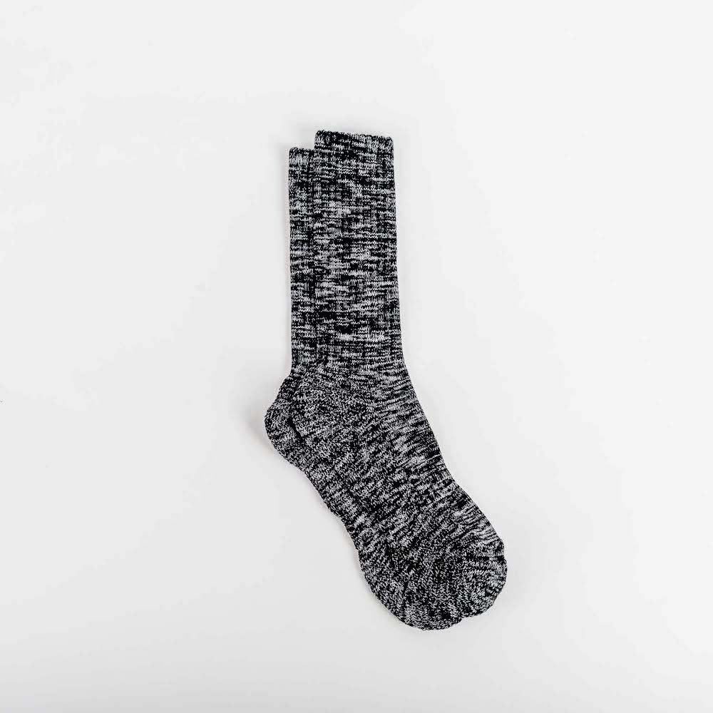 Twister Socks in Charcoal Organic Cotton
