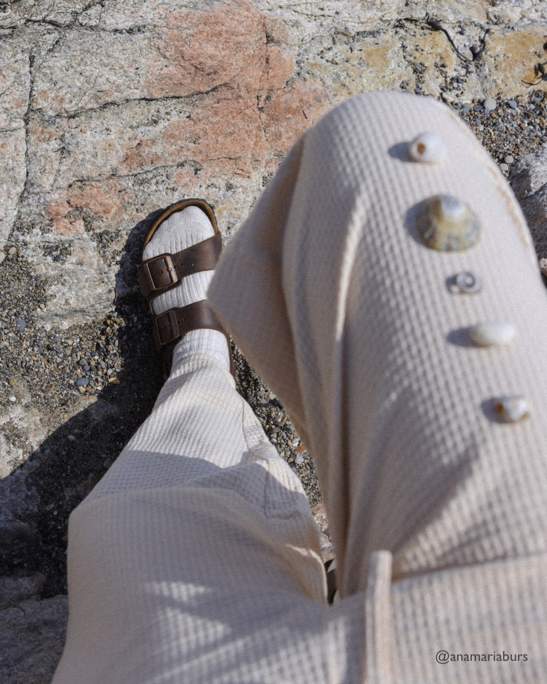 Eriko Organic Cotton Trousers in Ecru