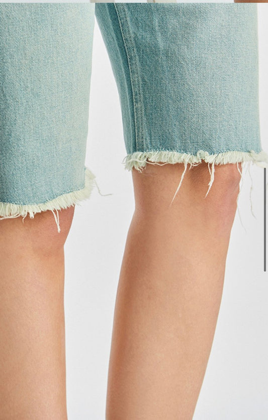 Selvedge Denim Shorts in Rusted Blue