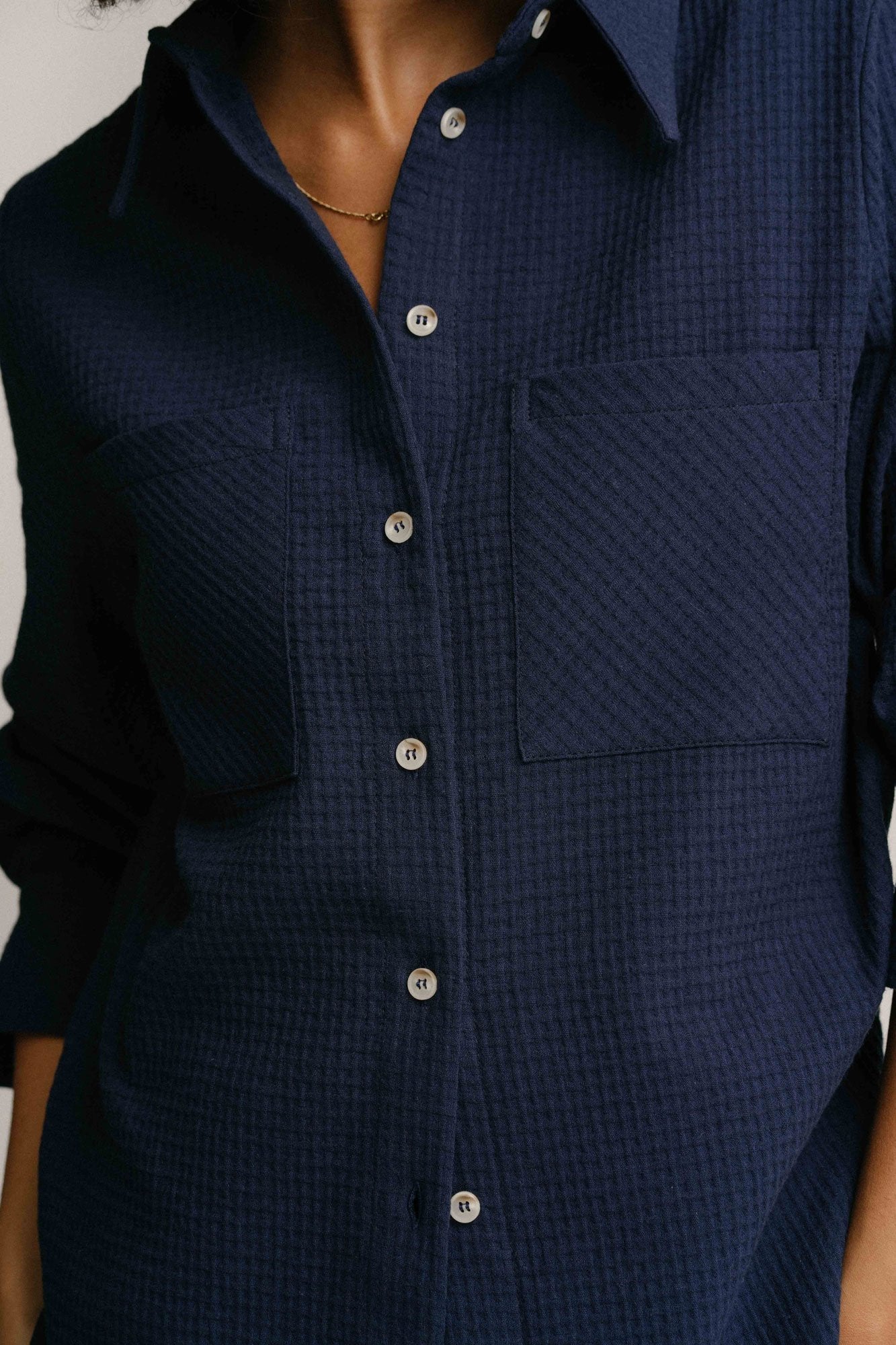 Pierre Organic Cotton Shirt in Indigo