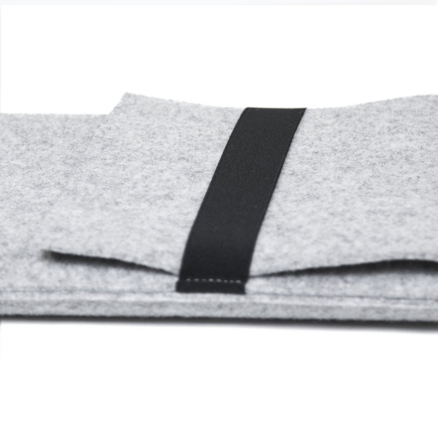 Felt Wool Computer Sleeve 13" in Light Grey