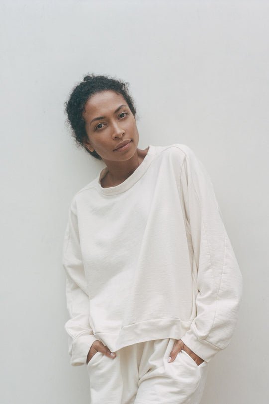 Easy Sweatshirt in Natural Organic Cotton