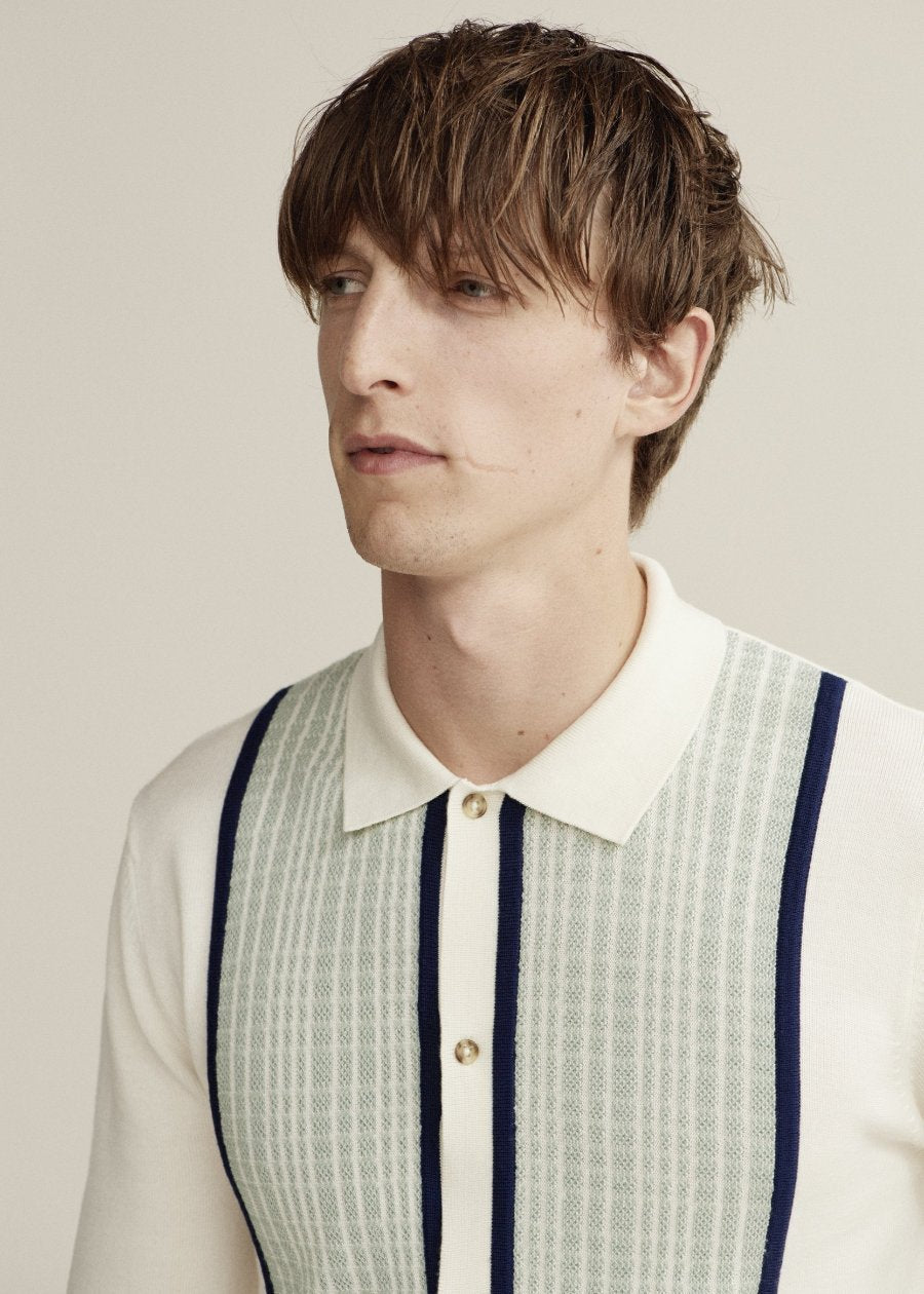 Knitted Patterned Merino Shirt
