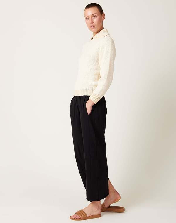 Easy Pants in Black Organic Cotton