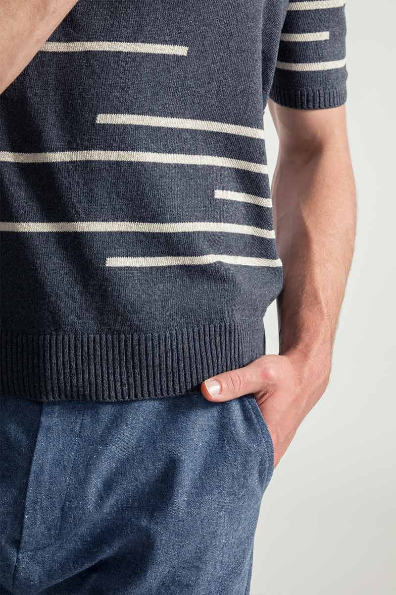 Adone Organic Cotton T-Shirt in Anthracite Grey