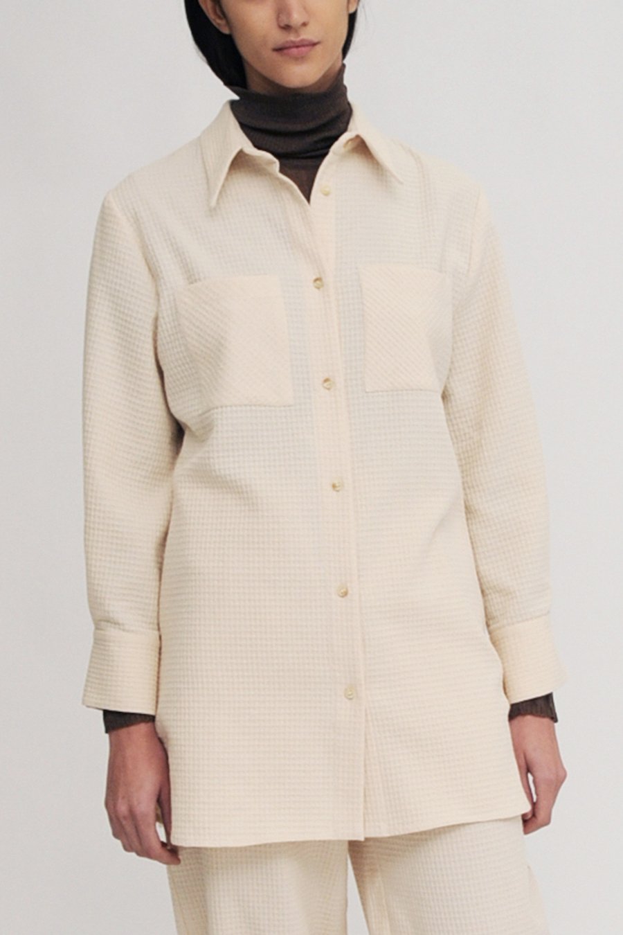 Pierre Organic Cotton Shirt in Ecru