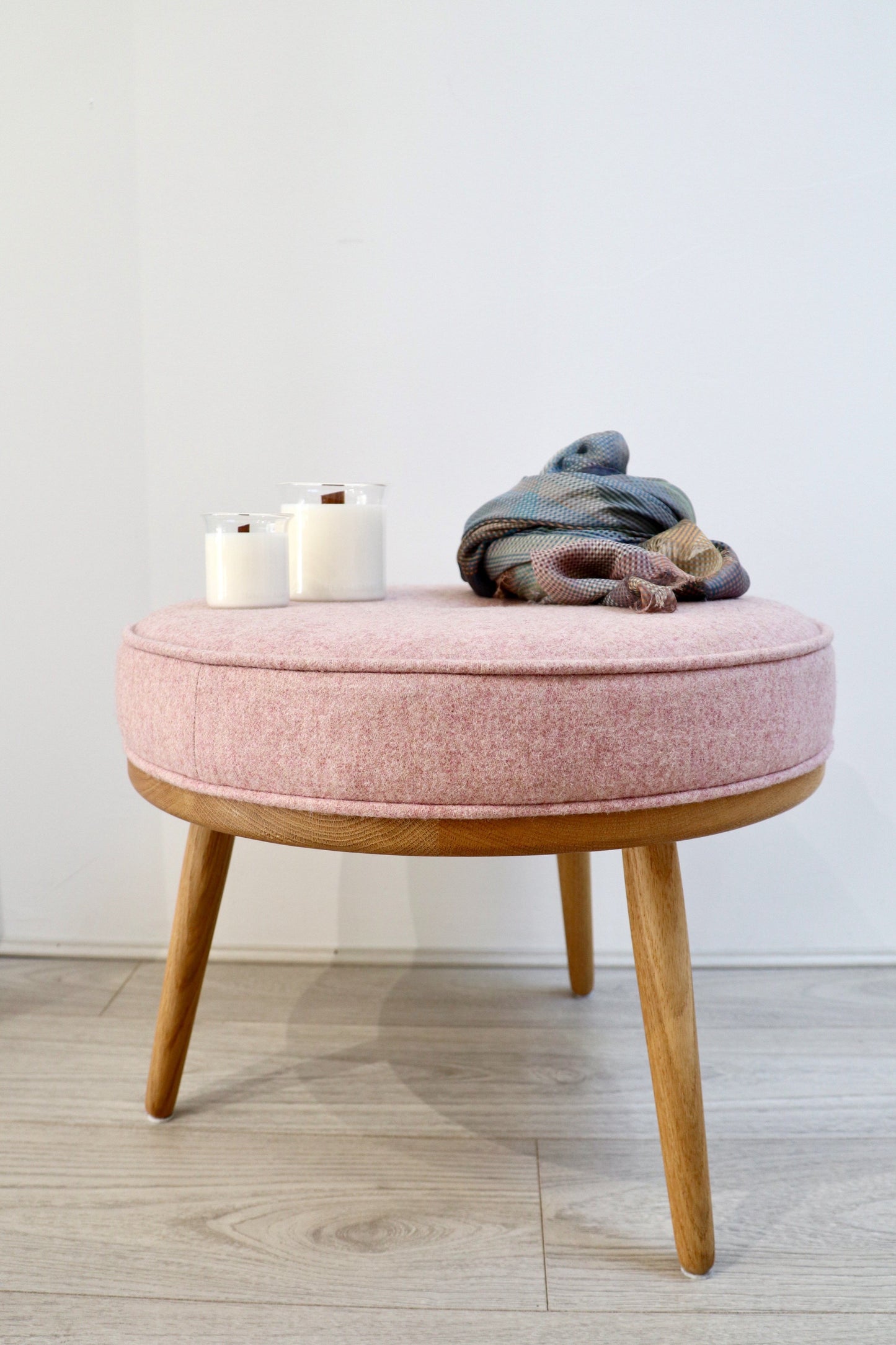 Moonshine Footstool in Candy