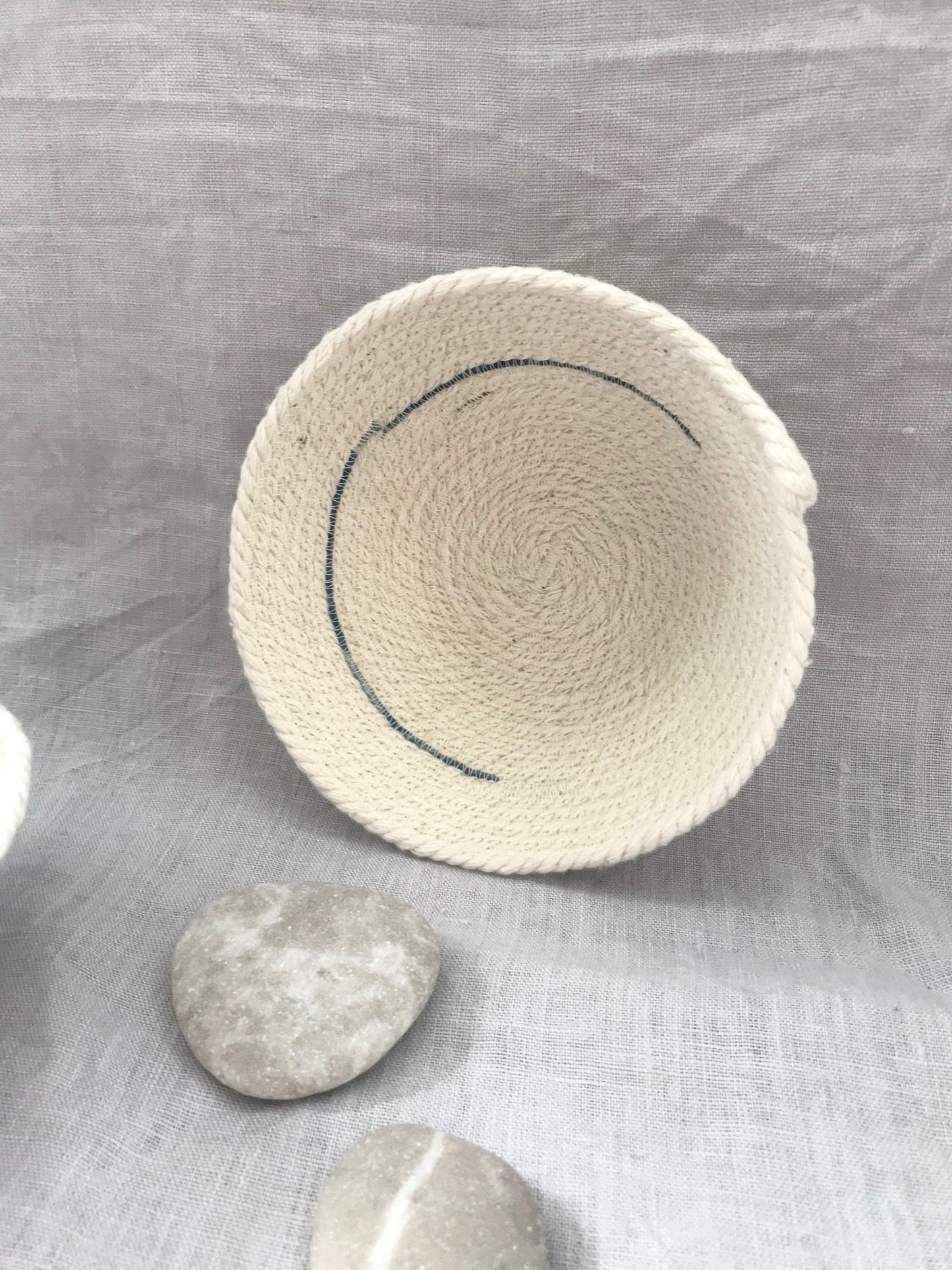 Small Cotton Rope Bowl in Stripe (Exclusive)