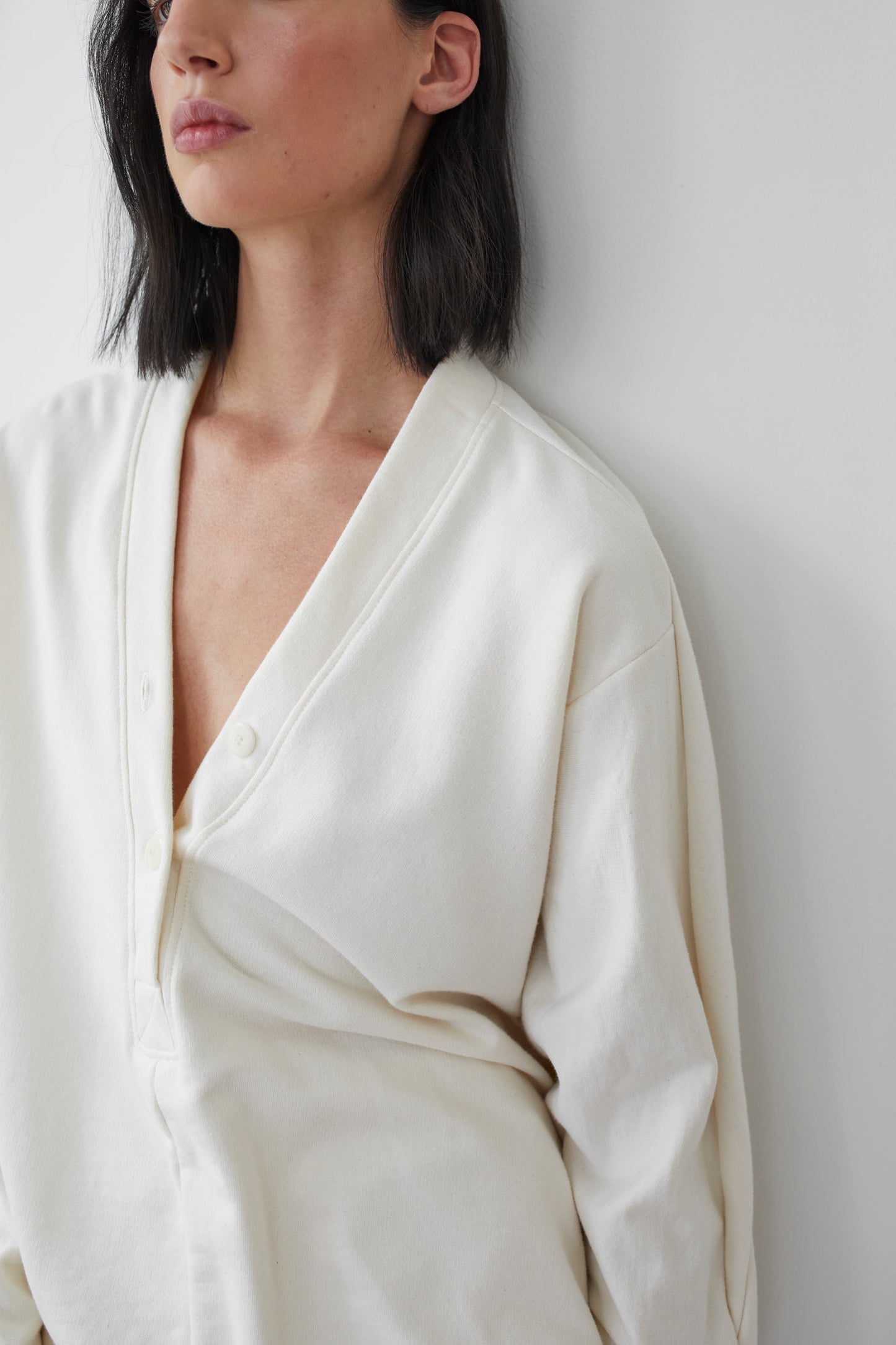 Popover Sweatshirt in Natural Organic Cotton