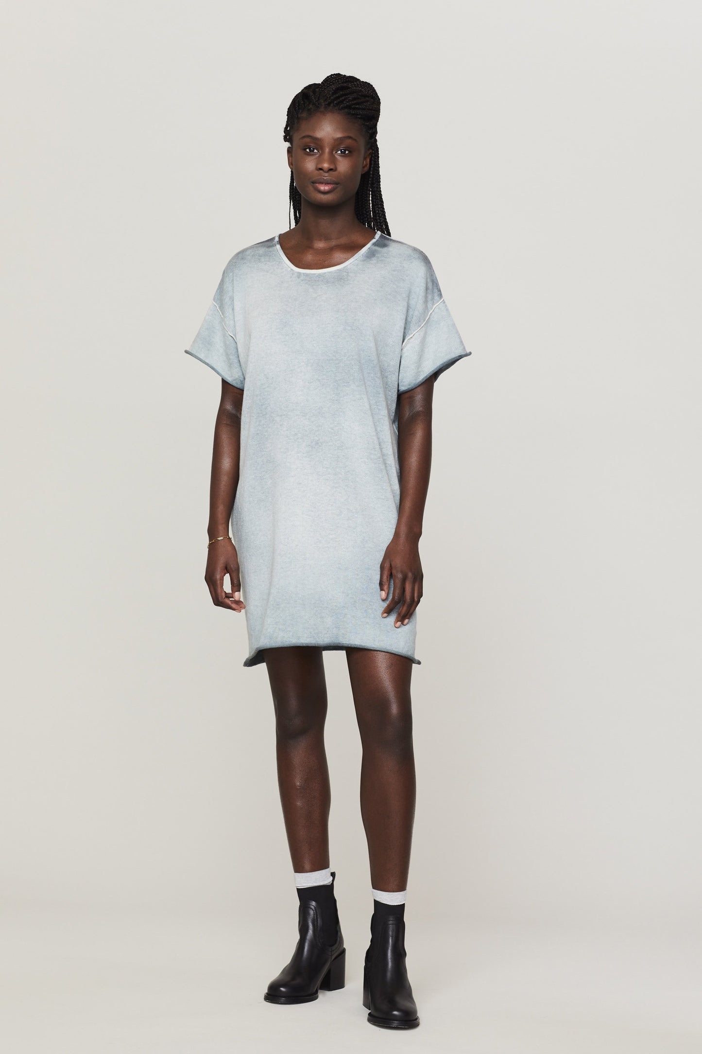 Rostock T-Shirt Dress in Cotton Cashmere