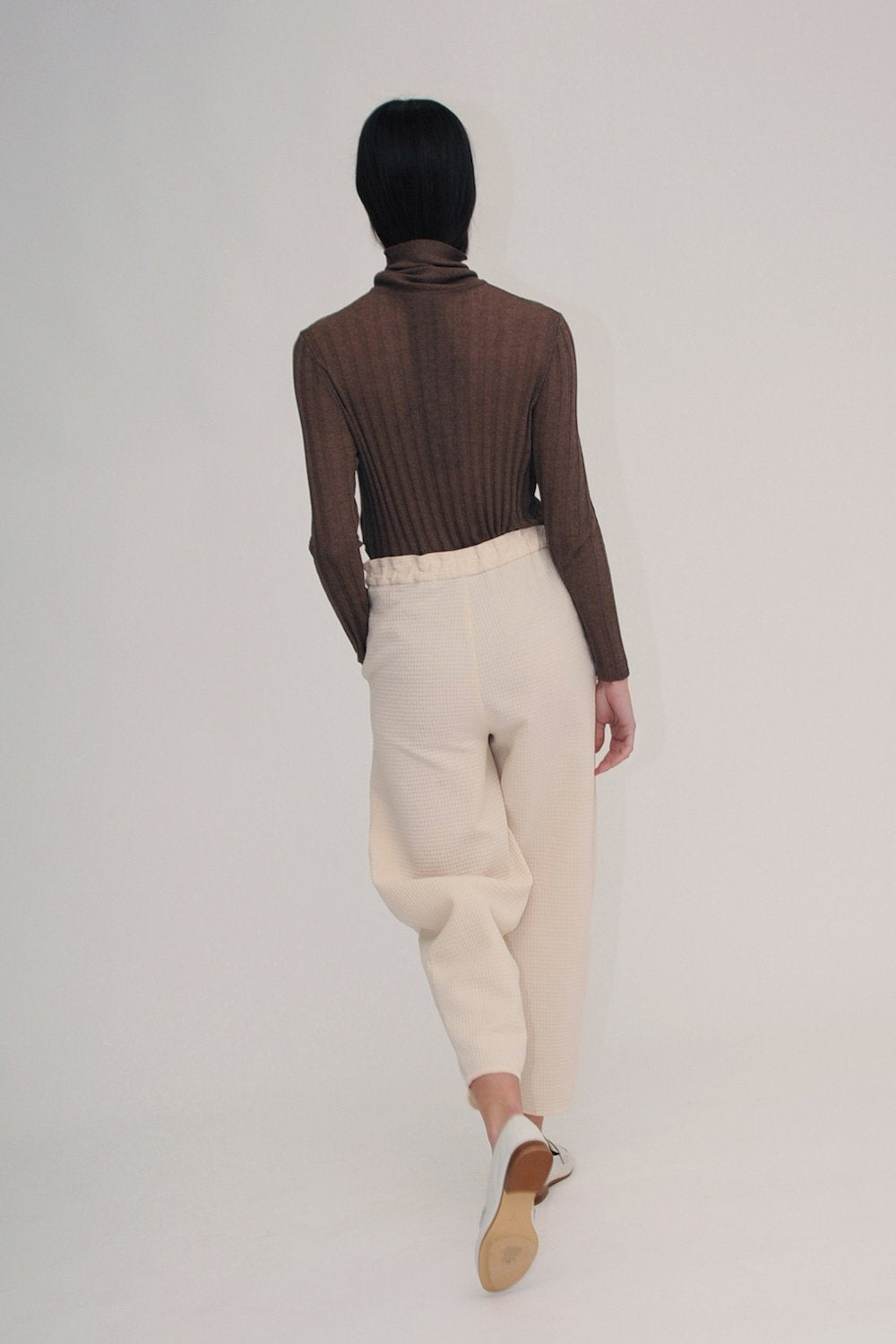 Eriko Organic Cotton Trousers in Ecru