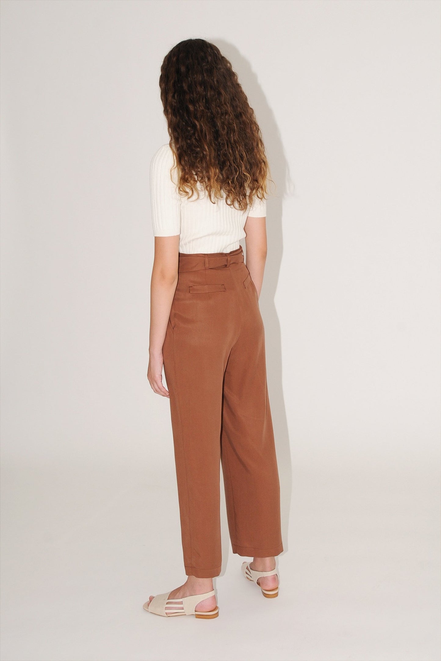 Luisa High Waist Cropped Trousers