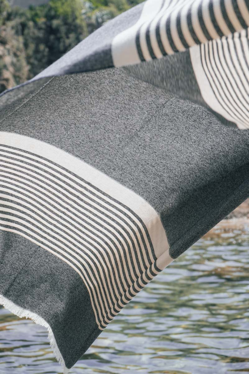 Levante Striped Recycled Cotton Throw