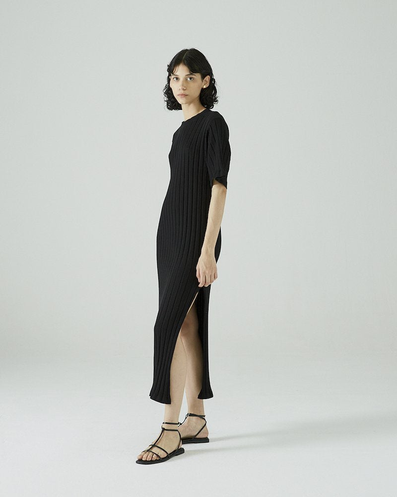Alena Midi Dress in Black