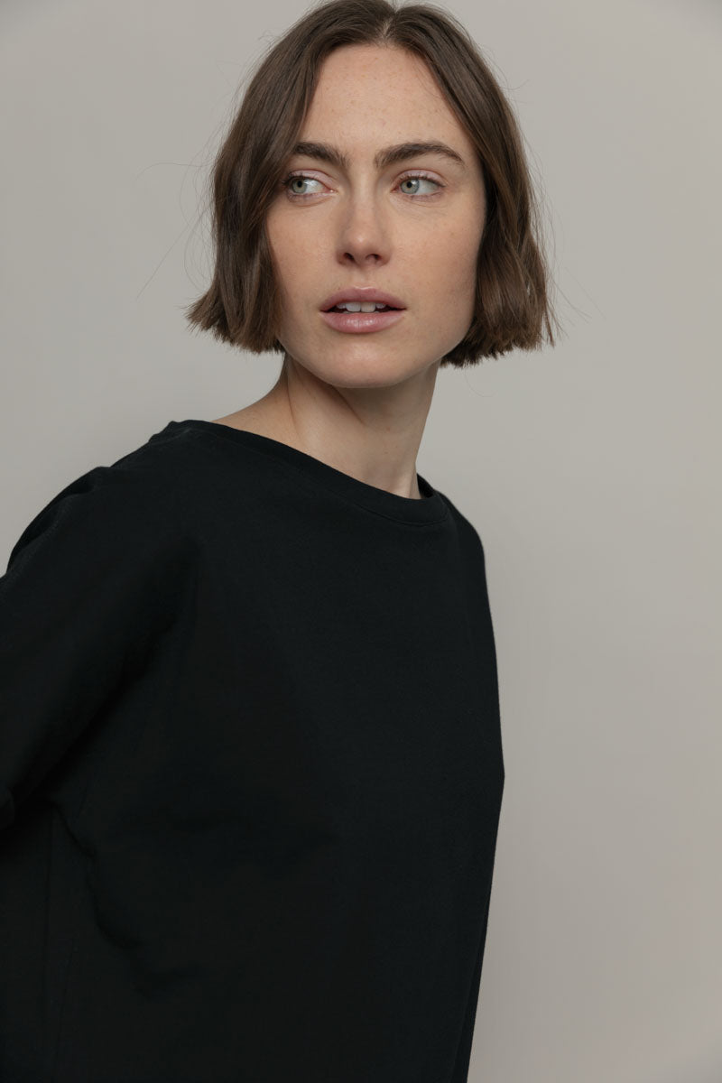 Cris Organic Cotton T-Shirt in Black