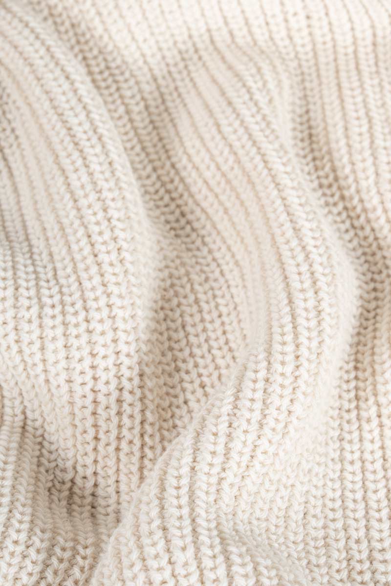 Aspasia Recycled Cotton Cardigan in Off White