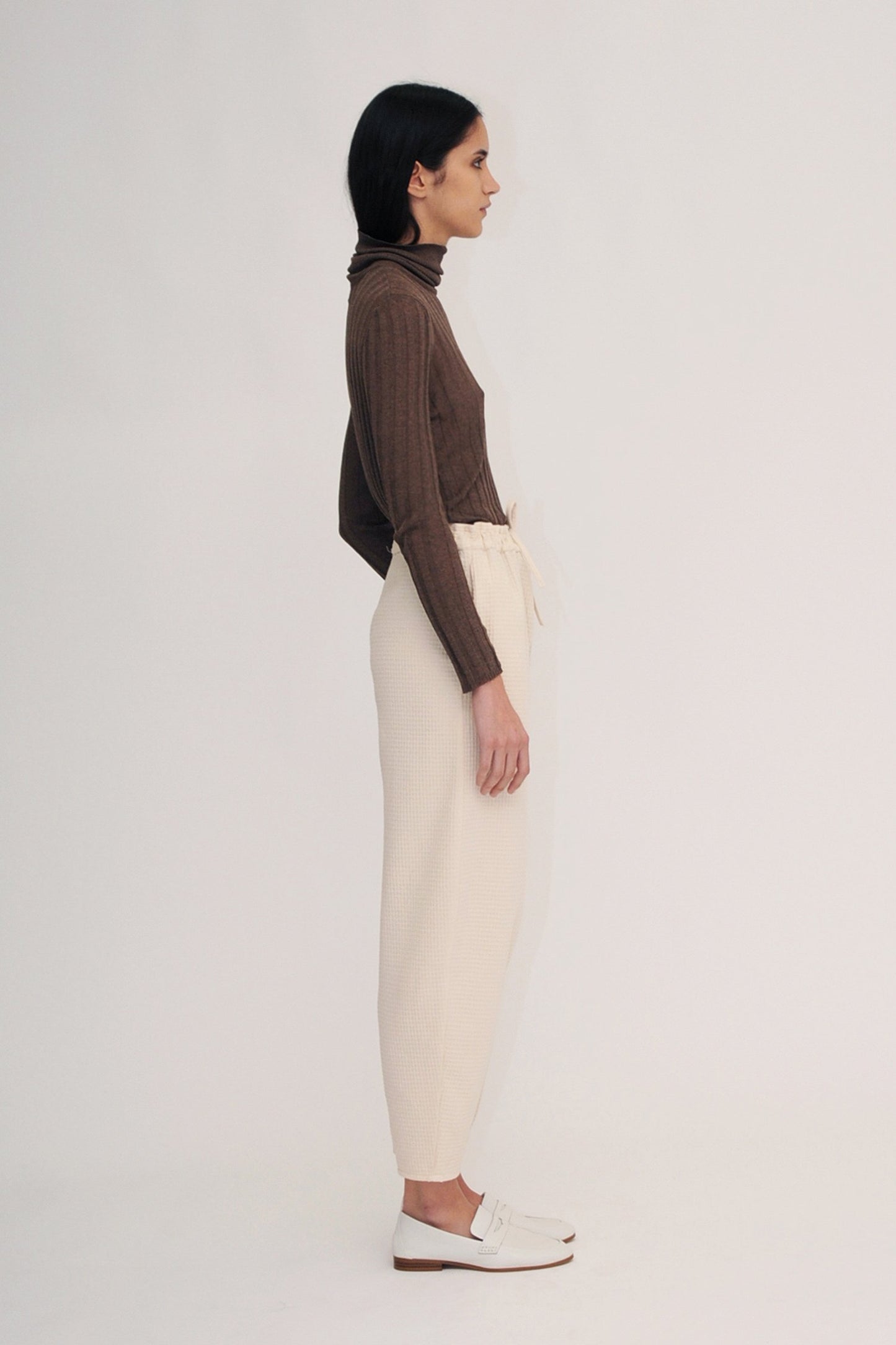 Eriko Organic Cotton Trousers in Ecru