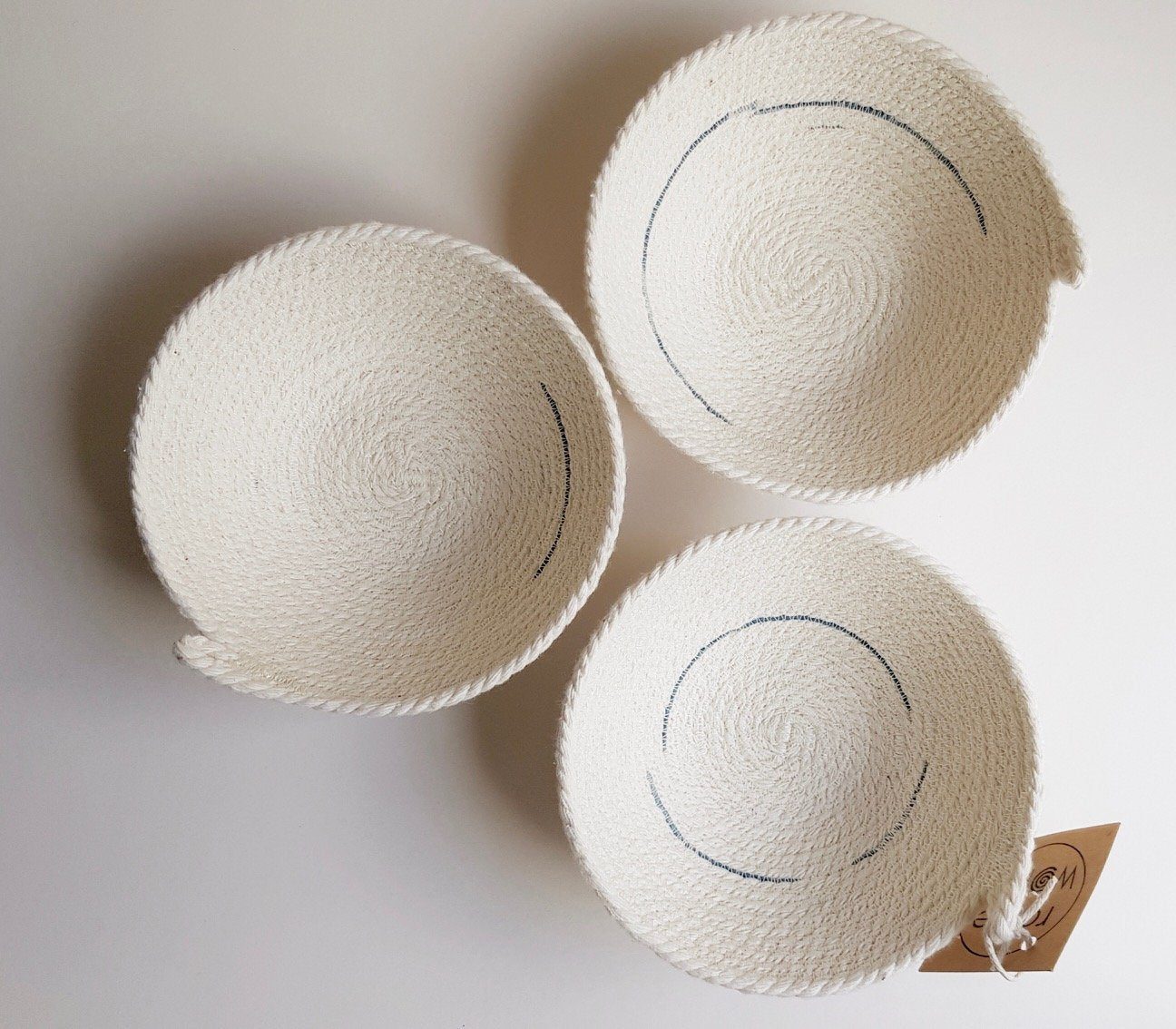 Small Cotton Rope Bowl in Stripe (Exclusive)