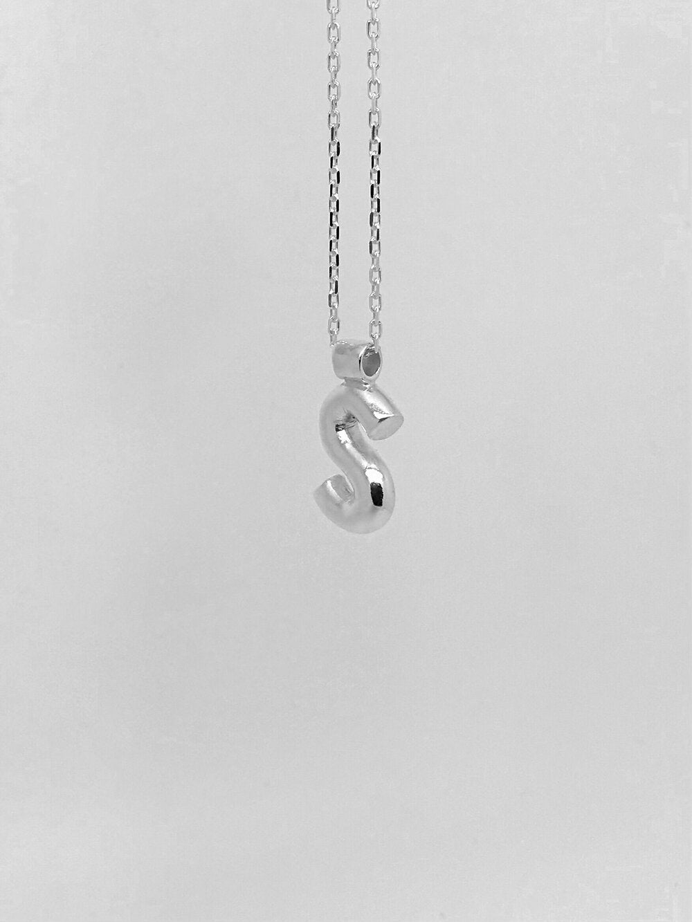 'A' 'C' 'E' 'S' Initial Pendant in Silver