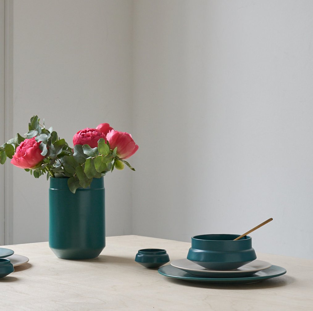 Matt Teal Ceramic Bowl