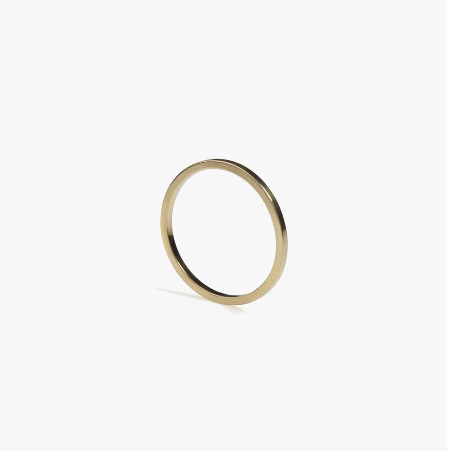 Skinny Square Gold Stacking Ring