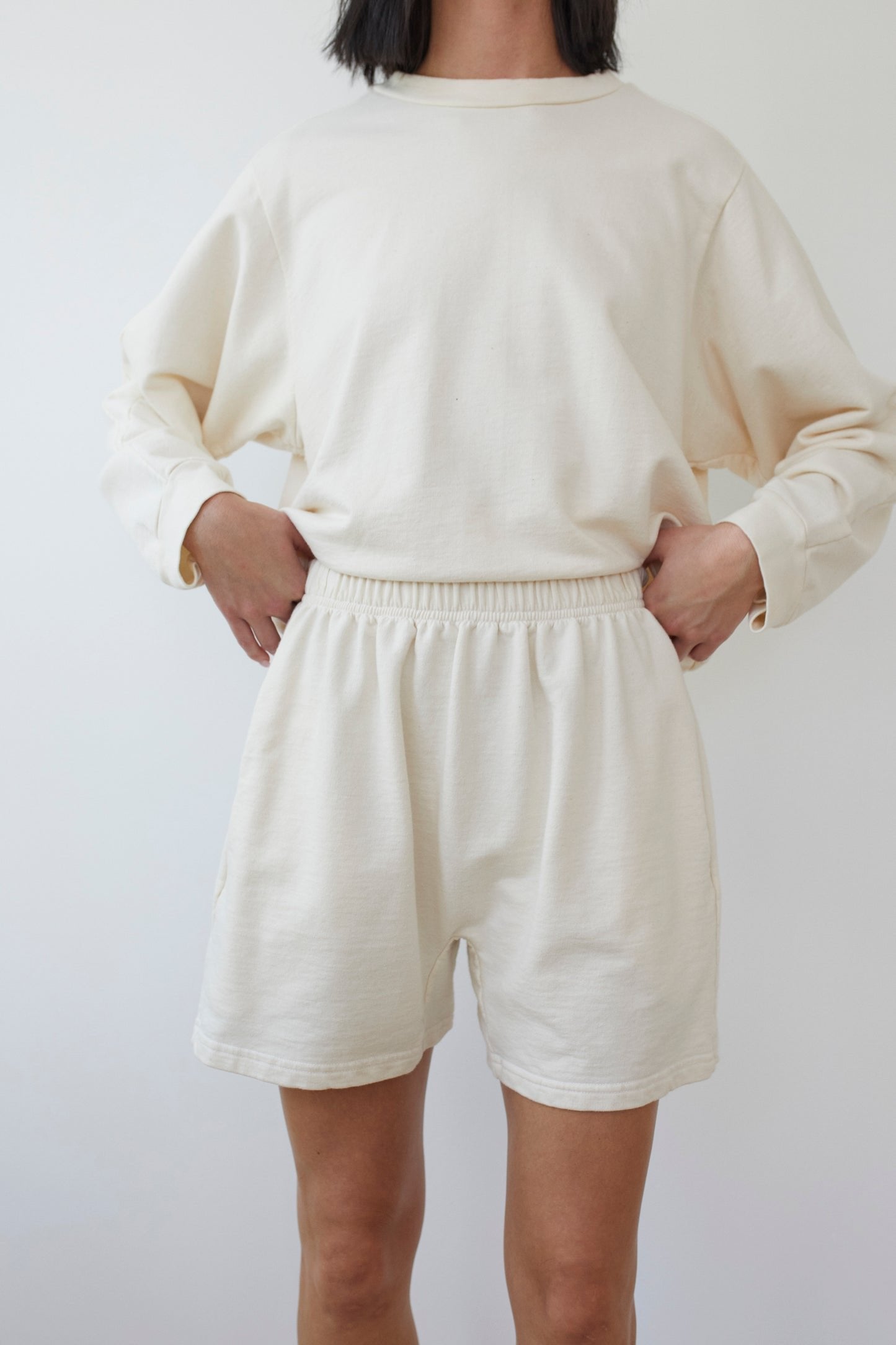 Easy Shorts in Natural Organic Cotton