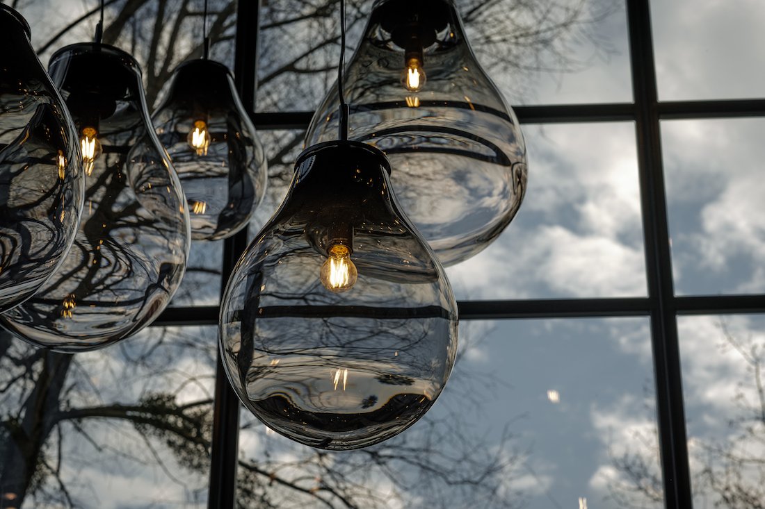 Crystal Tim Pendant in Smoke Black, Medium