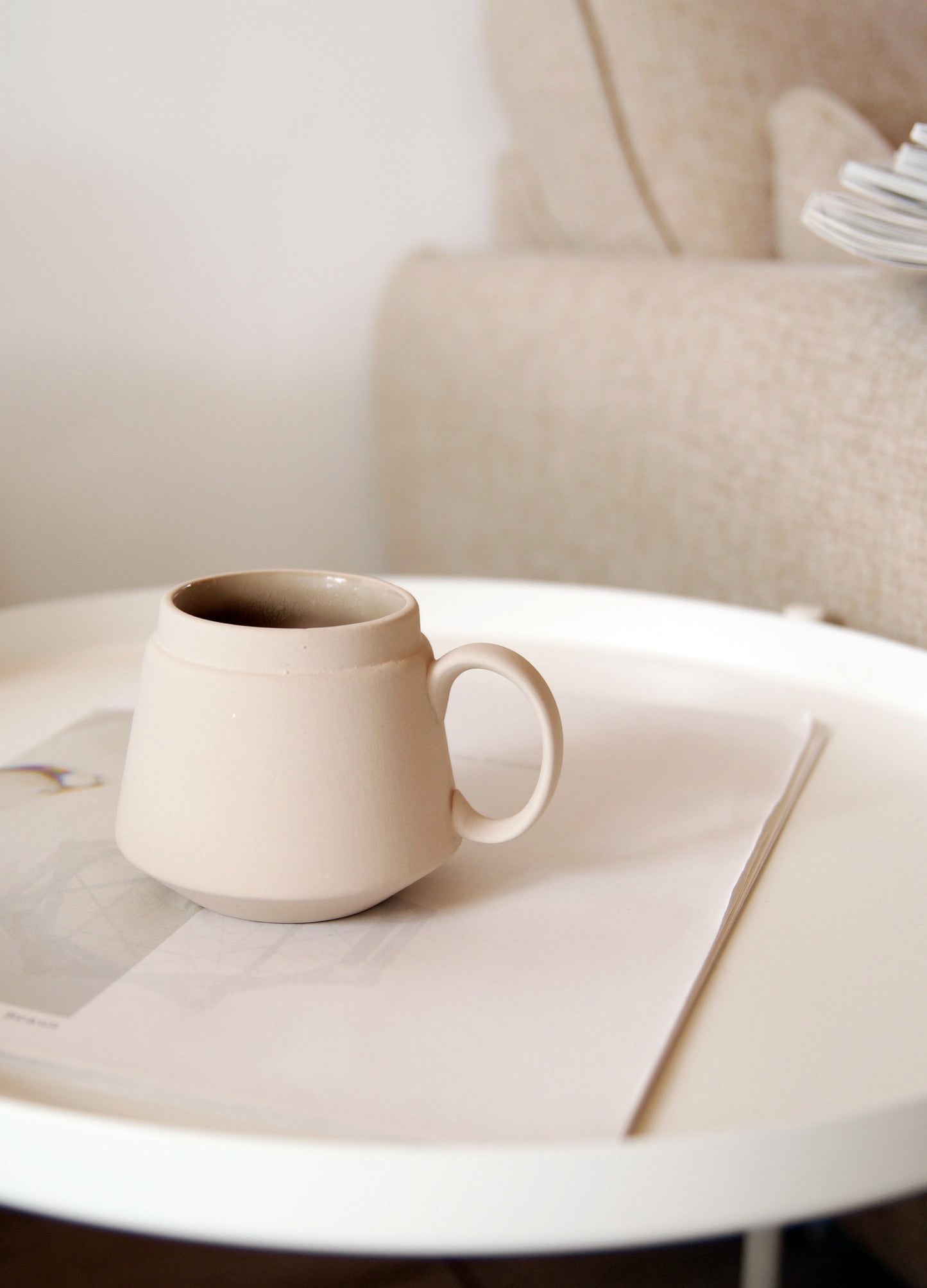 Matt Greige Ceramic Mug