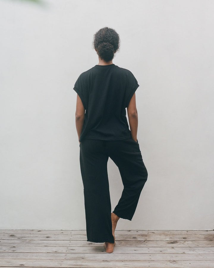 Easy Pants in Black Organic Cotton